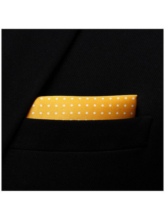 Men's Silk Pocket Square Yellow