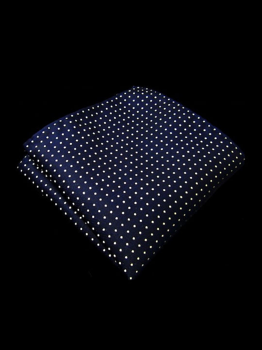 Men's Blue Silk Pocket Square