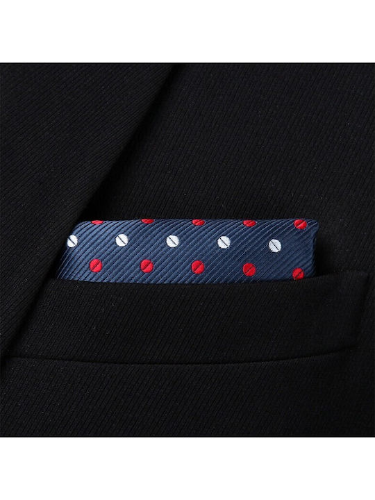 Men’s Silky Navy Blue Pocket Handkerchief
