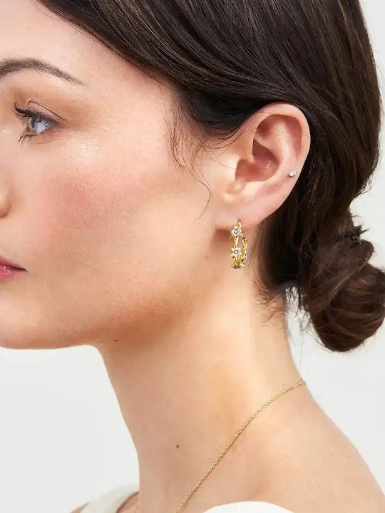 Fable Wildflower Garden Hoop Earrings