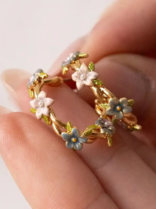 Fable Wildflower Garden Hoop Earrings