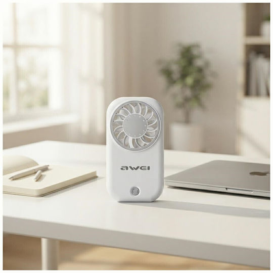 Awei Бял Ръчен Вентилатор AWEI313