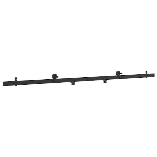 vidaXL Механизъм за плъзгаща врата 213,4 cm Черен