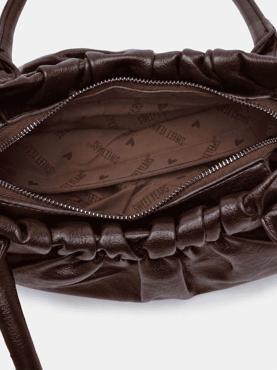 Fabric Women's Bag Dark Brown