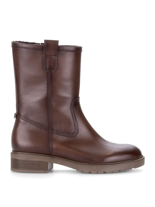 Δερμάτινα Γυναικεία Μποτάκια Saddle