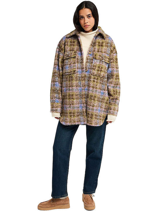 Above Fleece Γυναικεία Ζακέτα με Κουμπιά Πράσινη