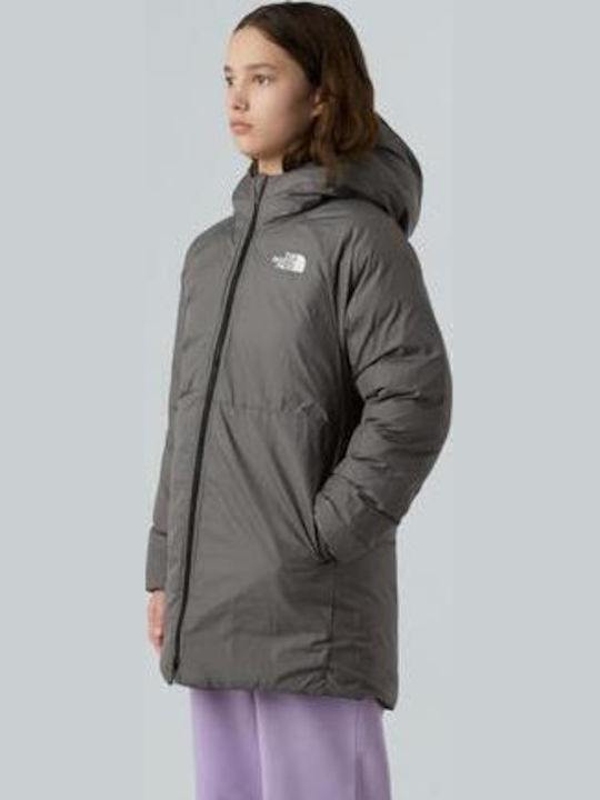 Reversible Perrito Kinder-Sportjacke Kurz Beidseitig Schwarz/Grau