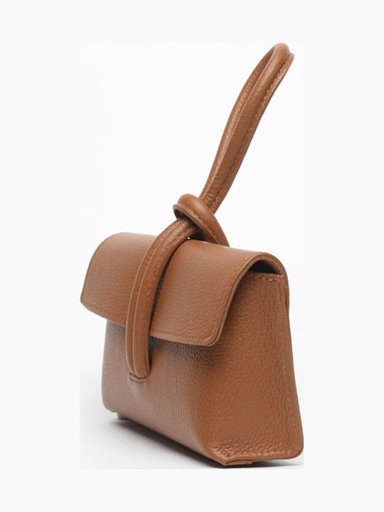 Leather Women's Flap Bag Silver