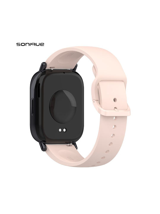 Λουράκι Σιλικόνης Soft Band Sonique Xiaomi Redmi Watch 5 Active Redmi Watch 5 Lite Ροζ