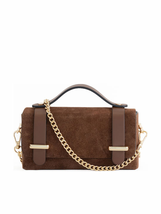 Leather Women's Flap Bag Olive