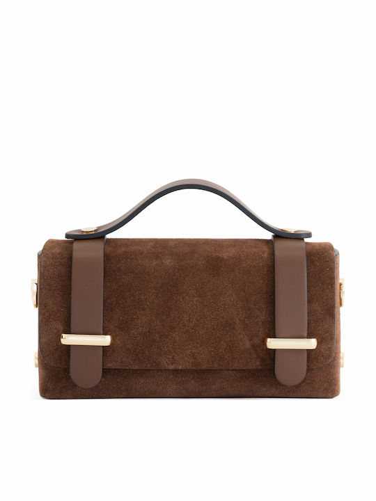 Leather Women's Flap Bag Olive