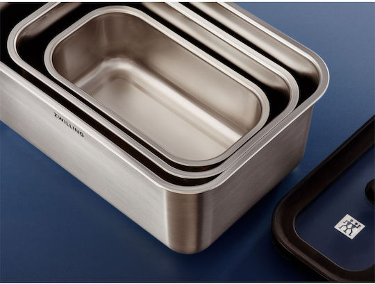Zwilling J.A. Henckels Edelstahl-Lunchbox-Set Grau 6-teilig
