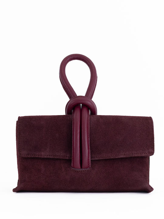 Olivgrüne Damen-Flap-Tasche aus Leder