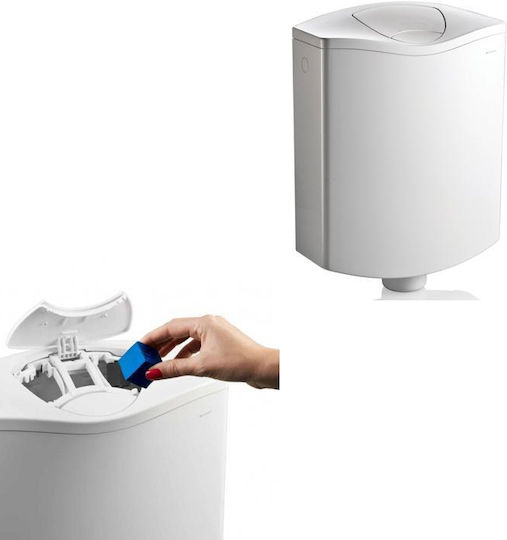 Geberit Ap116 Επίτοιχο Πλαστικό Καζανάκι Ορθογώνιο Χαμηλής Πίεσης Λευκό