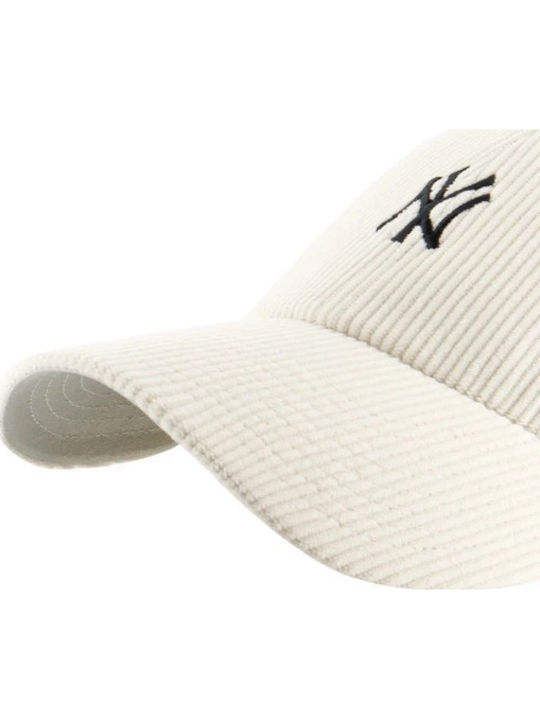 '47 MLB New York Yankees Base Runner Cord ’47 Clean Up Verstellbare Kappe in Naturfarben
