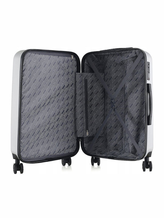 Semi Line Hard Travel Suitcases Gray Set of 3 pcs