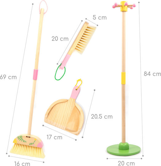 UMU Toys Reinigungs-Spielset aus Holz 8-teilig