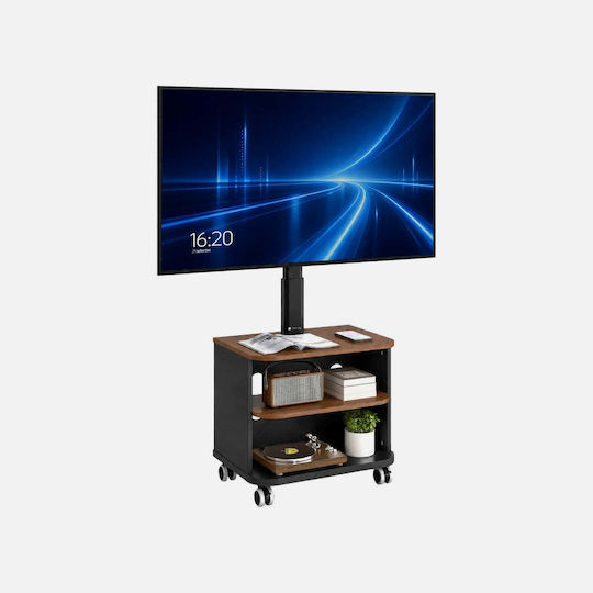 Techly ICA-TR601 Подова Стойка за Телевизор до 65" Черна