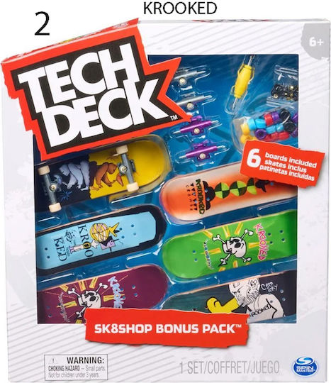 Spin Master Sk8 Shop Bonus Pack TechDeck за 6+ Години (Различни Видове) 1 Бр