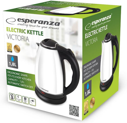 Victoria Βραστήρας 1.8lt 1800W Ασημί