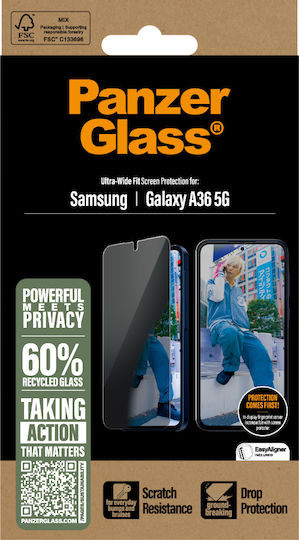 Panzerglass Privacy Screen Protector Samsung Galaxy A36 5g Ultra-wide Fit