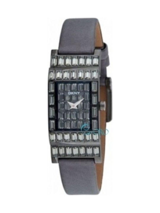 DKNY Watch with Gray Leather Strap