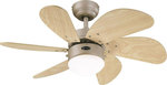 Westinghouse Turbo Swirl 78158 Ventilator de tavan 76cm cu lumină Light Maple