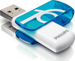 Philips Vivid 16GB USB 2.0 Stick Λευκό