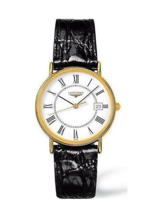 Longines Les Grandes Classiques Presence Black Leather Strap L47202112