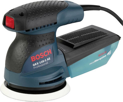 Bosch GEX 125-1 AE Professional Έκκεντρο Τριβείο 125mm Ρεύματος 250W με Ρύθμιση Ταχύτητας και με Σύστημα Αναρρόφησης