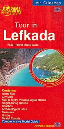 Tour in Lefkada, Road - Туристическа карта и пътеводител