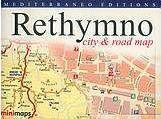 Rethymno, City and Road Map