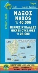 Νάξος, Harta turului și a drumețiilor