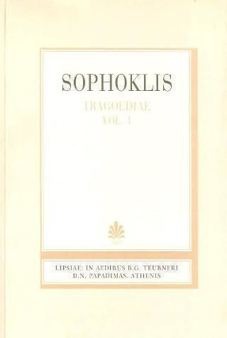 Sophoclis tragoediae, Aiax, Electra, Oedipus rex