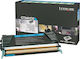 Lexmark C734A1C Γνήσιο Toner Laser Εκτυπωτή Κυανό Return Program 6000 Σελίδων C734A1C