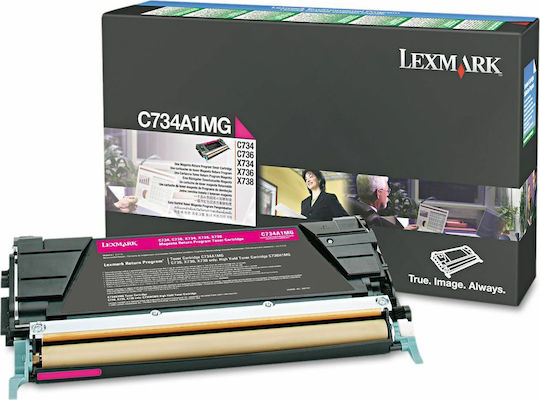 Lexmark C734A1M Original Toner Laserdrucker Magenta 6000 Seiten