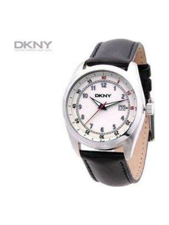 DKNY NY1278 Watch with Black Leather Strap NY1278