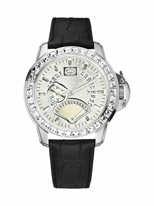 Marc Ecko Γυναικείο Ρολόι 40mm Χρονογράφος Μπαταρίας με Μαύρο Δερμάτινο Λουράκι