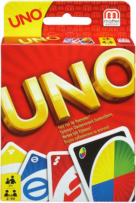 Mattel Brettspiel UNO Κάρτες für 2-10 Spieler 7+ Jahre