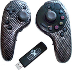 SplitFish Dual Sfx Evolution Ασύρματο Gamepad για PC / PS3 Μαύρο