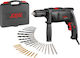 Skil Impact Drill 850W with Case and with Set of 22 drill bits & Set of 10 screwdrivers