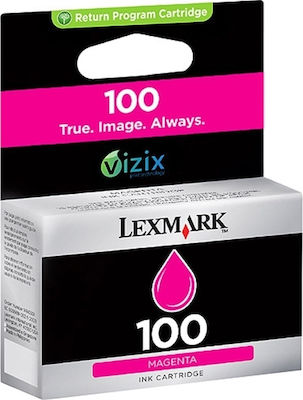 Lexmark 100XL Μελάνι Εκτυπωτή InkJet Ματζέντα (14N1070E)