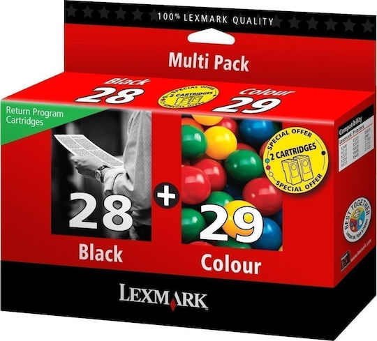Lexmark Оригинален Пакет от мастила за мастиленоструен принтер Множество (цвят) (18C1520E)
