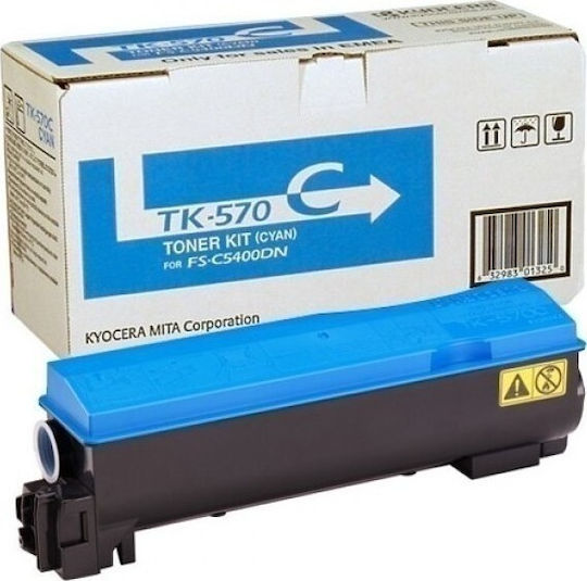 Kyocera TK-570C Original Toner Laser Printer Cyan 12000 Pages (1T02HGCEU0)