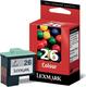 Lexmark 26 Оригинален Мастило за мастиленоструен принтер Множество (цвят) (10N0026E)