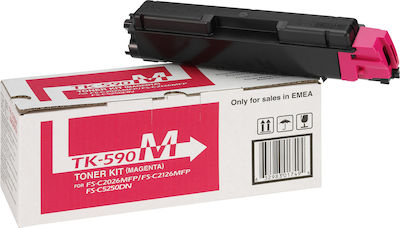 Kyocera TK-590M Toner Laser Εκτυπωτή Ματζέντα 5000 Σελίδων (1T02KVBNL0)