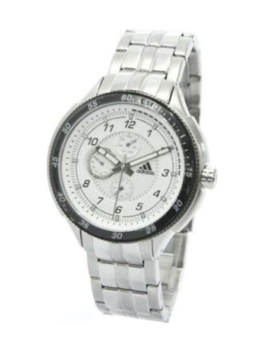 adidas Performance Callendar Ανδρικό Ρολόι 40mm Χρονογράφος Μπαταρίας με Ασημί Μεταλλικό Μπρασελέ