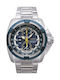 Seiko Uhr Chronograph Batterie mit Silber