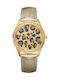 Guess Watch with Gold Leather Strap