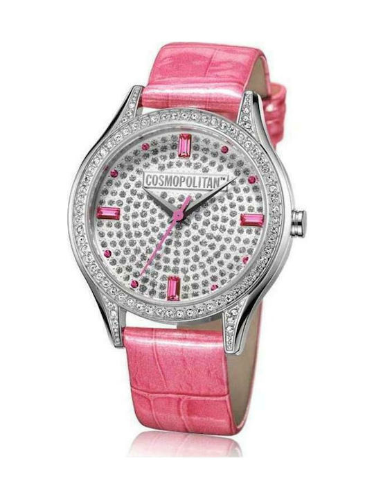 Cosmopolitan CM12903 Uhr mit Rosa Lederarmband